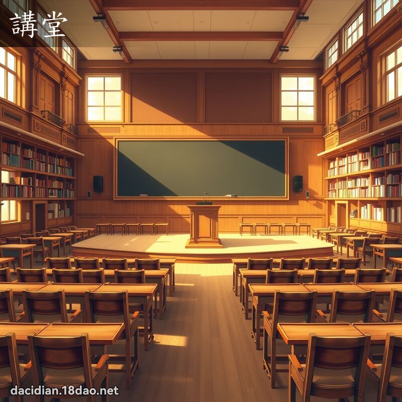 講堂 - 國語大辭典配圖