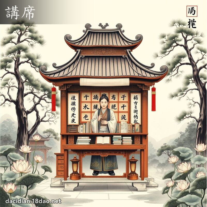 讲席 - 国语大辞典配图