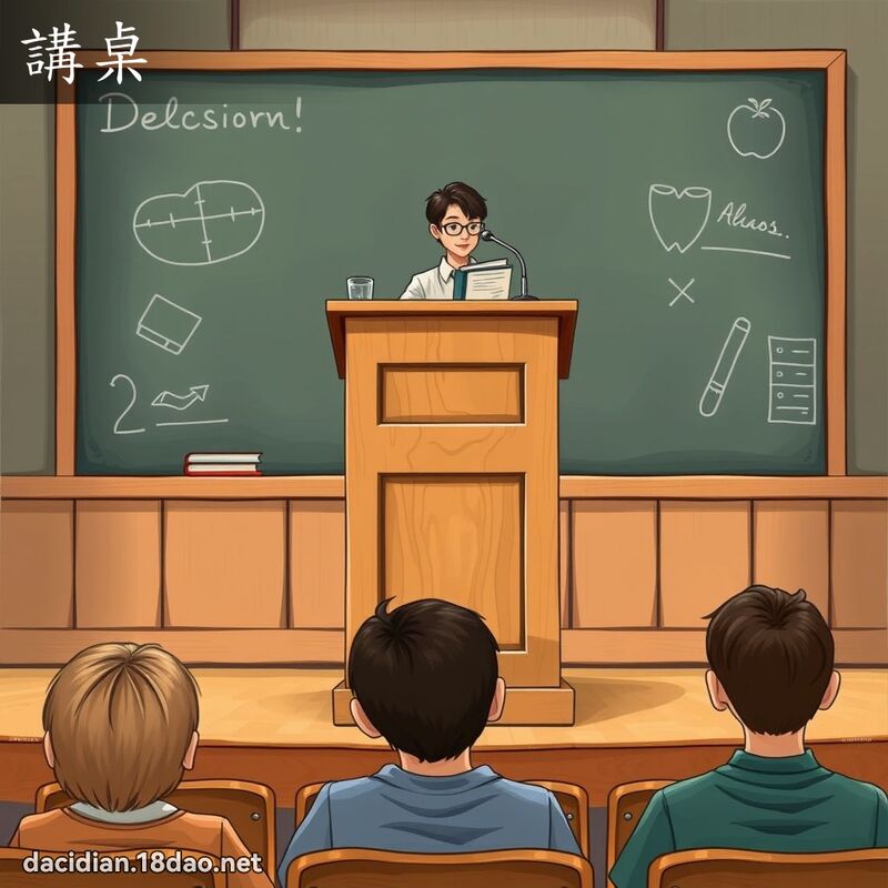 講桌 - 國語大辭典配圖