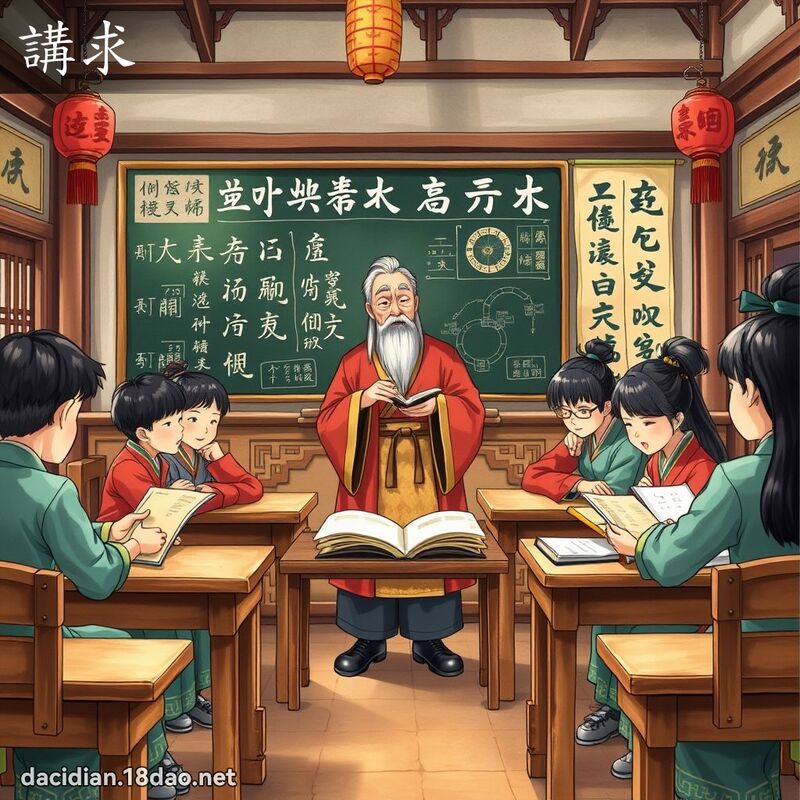 讲求 - 国语大辞典配图
