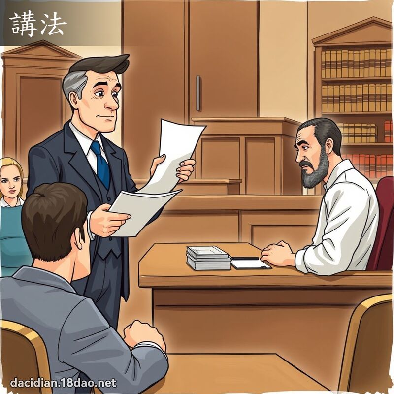 讲法 - 国语大辞典配图