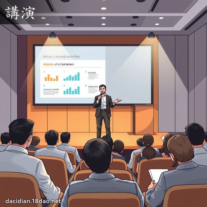 講演 - 國語大辭典配圖