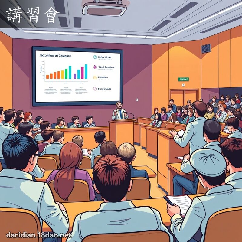 講習會 - 國語大辭典配圖