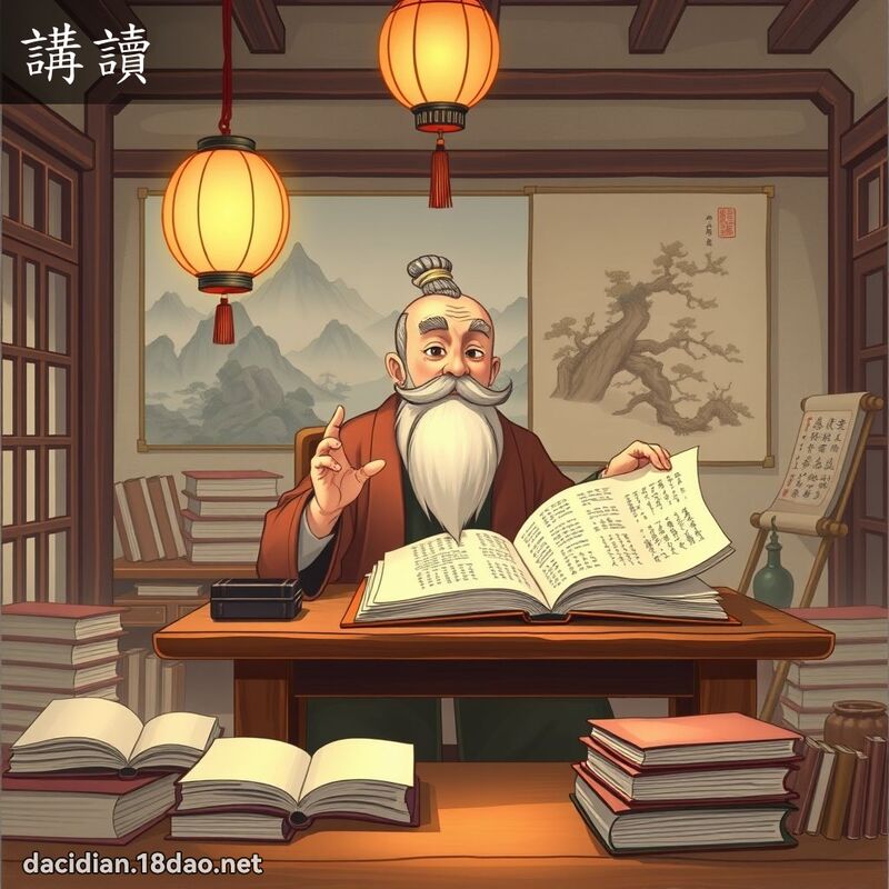 講讀 - 國語大辭典配圖