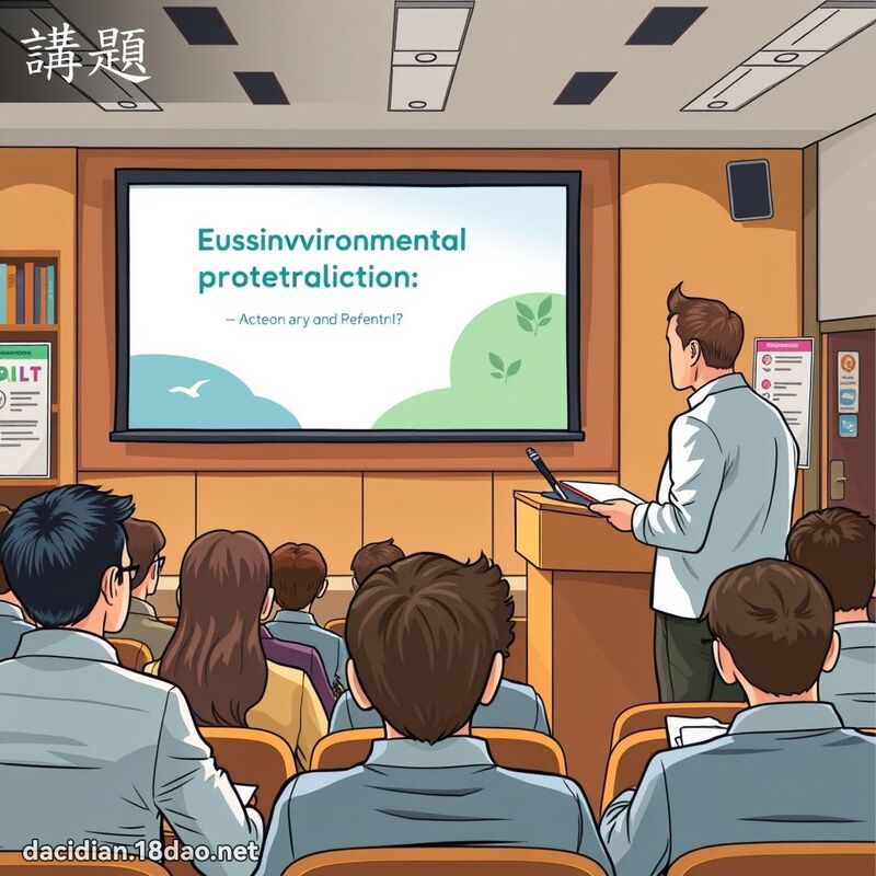 讲题 - 国语大辞典配图