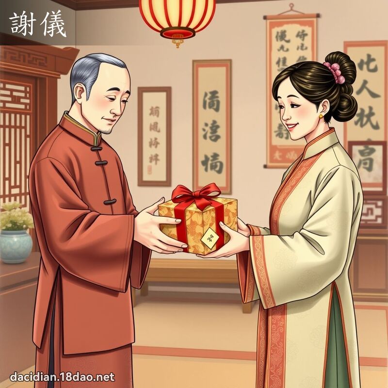 謝儀 - 國語大辭典配圖