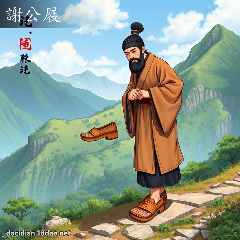 谢公屐 - 国语大辞典配图
