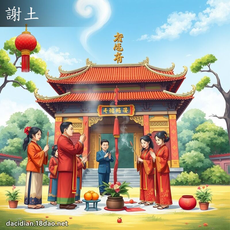 谢土 - 国语大辞典配图