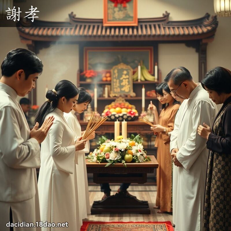 谢孝 - 国语大辞典配图