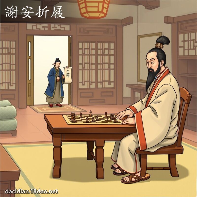 谢安折屐 - 国语大辞典配图