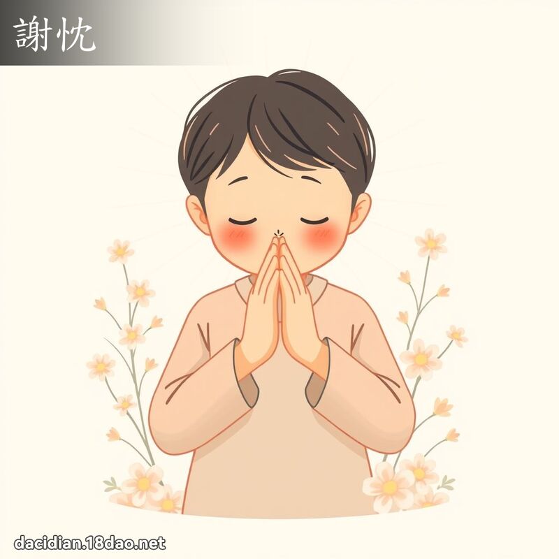谢忱 - 国语大辞典配图