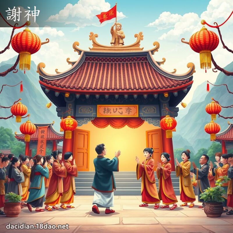 谢神 - 国语大辞典配图