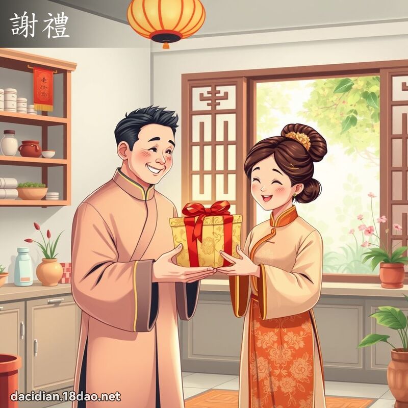 謝禮 - 國語大辭典配圖