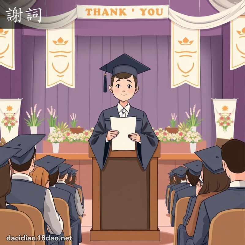 谢词 - 国语大辞典配图