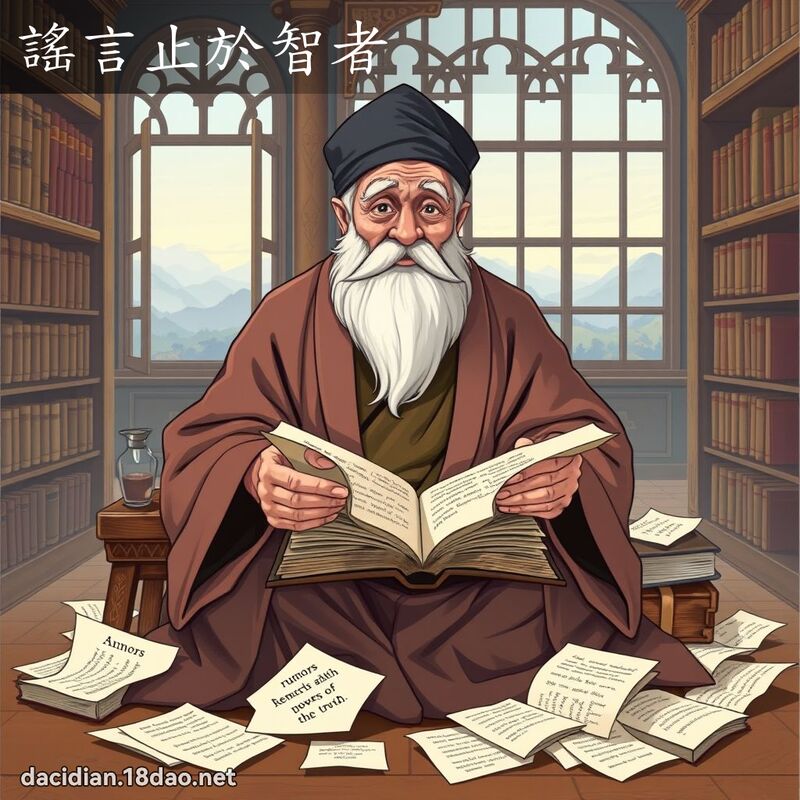 謠言止於智者 - 國語大辭典配圖