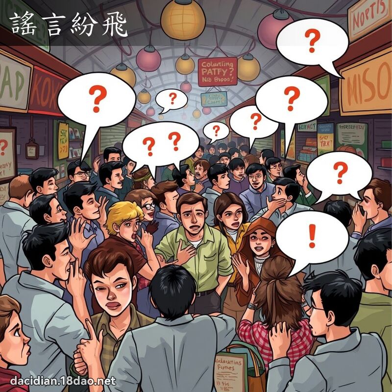 謠言紛飛 - 國語大辭典配圖