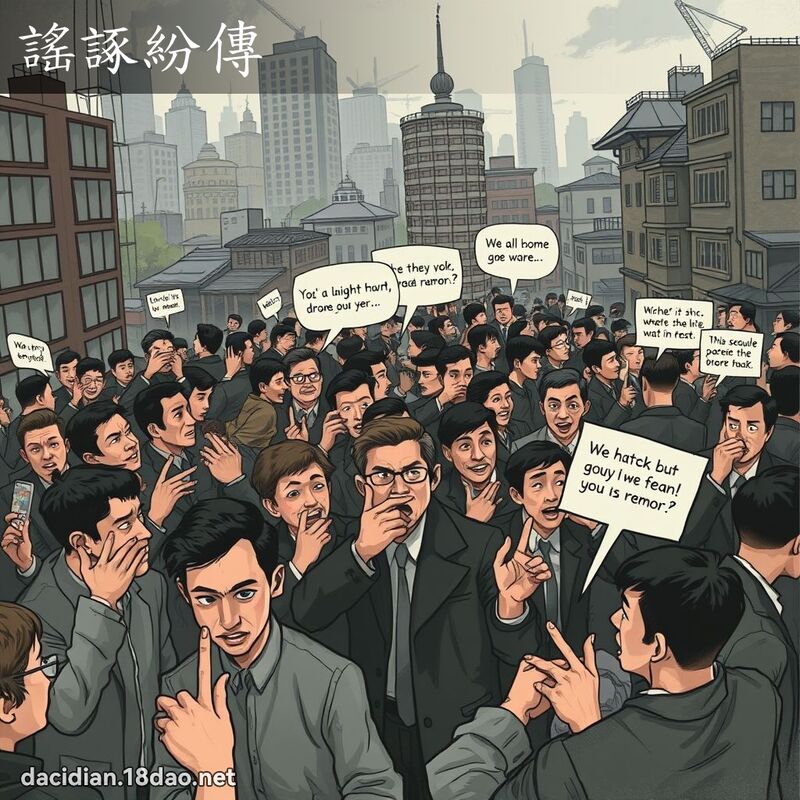 谣諑纷传 - 国语大辞典配图