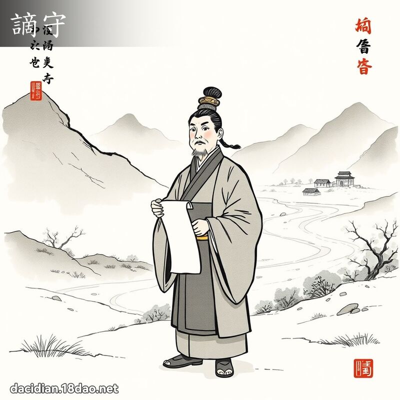 謫守 - 國語大辭典配圖