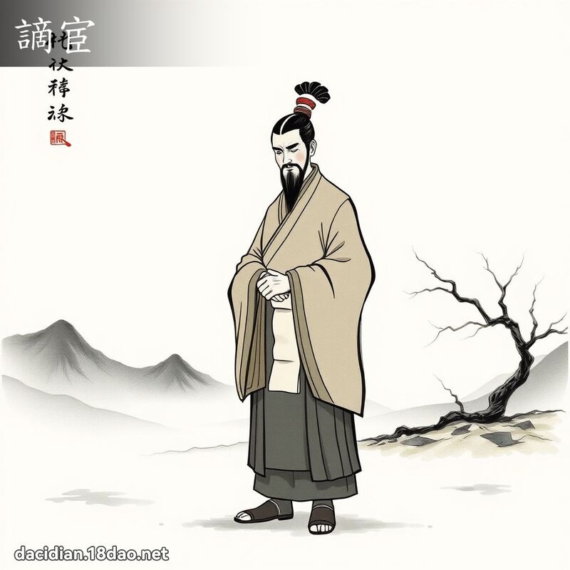 謫宦 - 国语大辞典配图