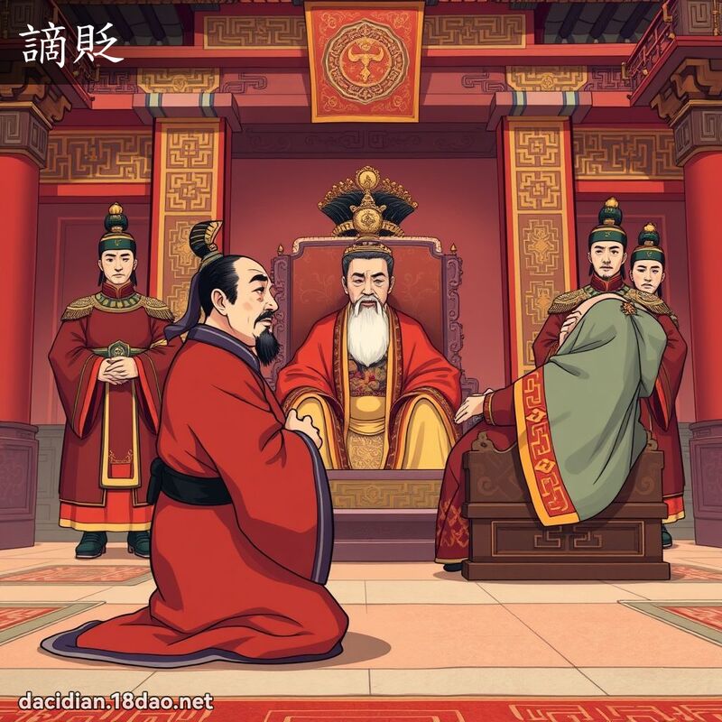謫貶 - 國語大辭典配圖