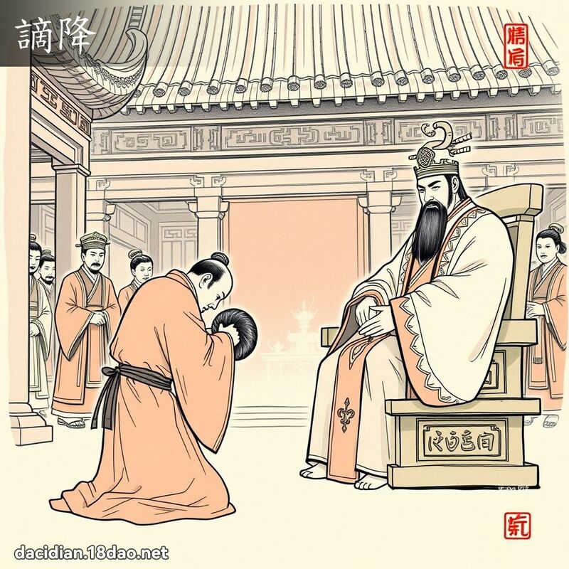 謫降 - 國語大辭典配圖