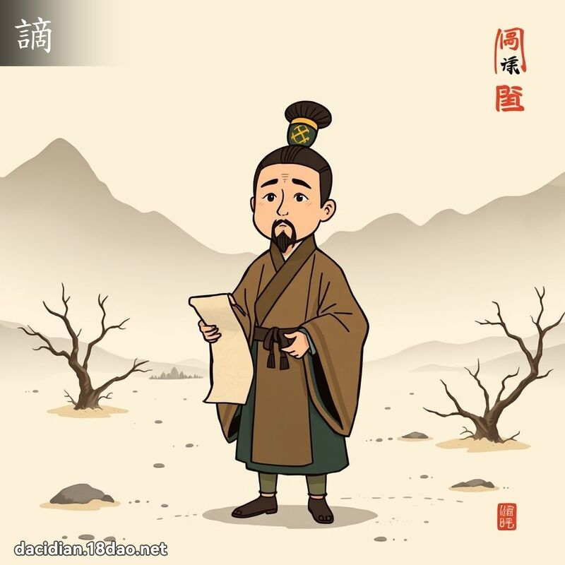 謫 - 国语大辞典配图