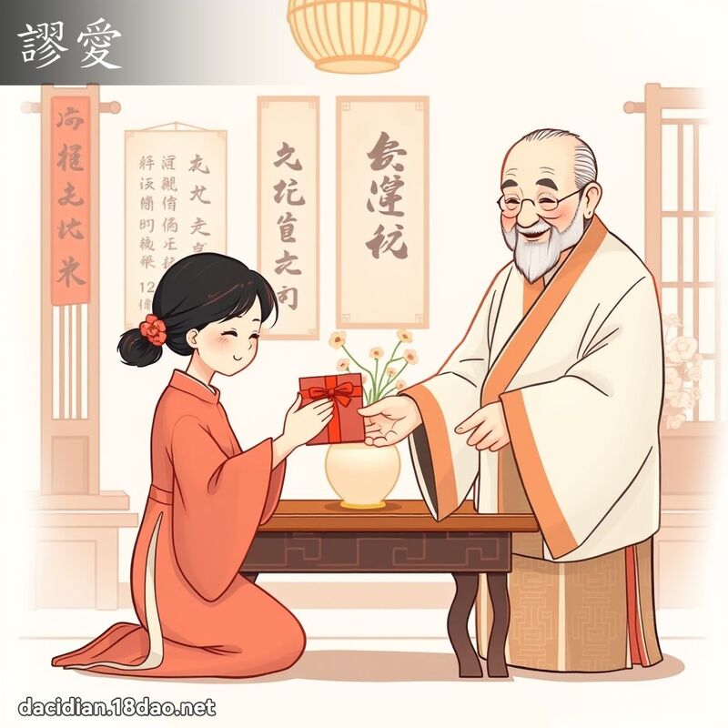 謬愛 - 國語大辭典配圖