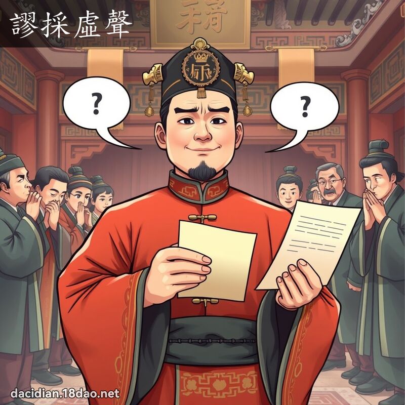 谬採虚声 - 国语大辞典配图
