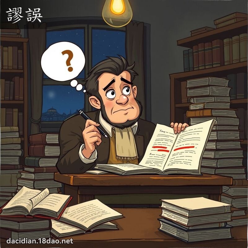 谬误 - 国语大辞典配图