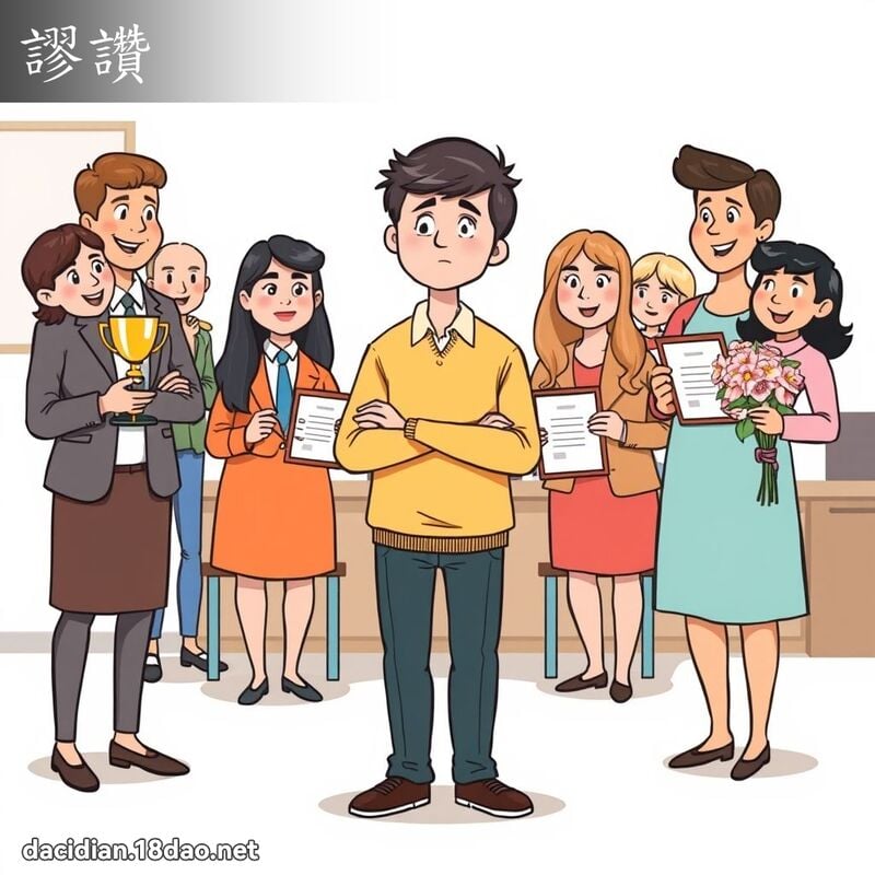謬讚 - 國語大辭典配圖