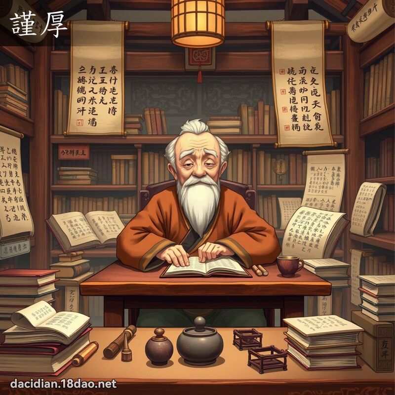 谨厚 - 国语大辞典配图