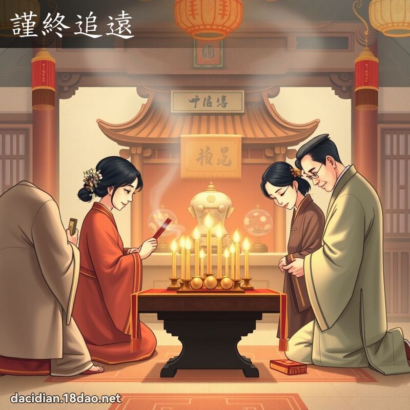 謹終追遠 - 國語大辭典配圖
