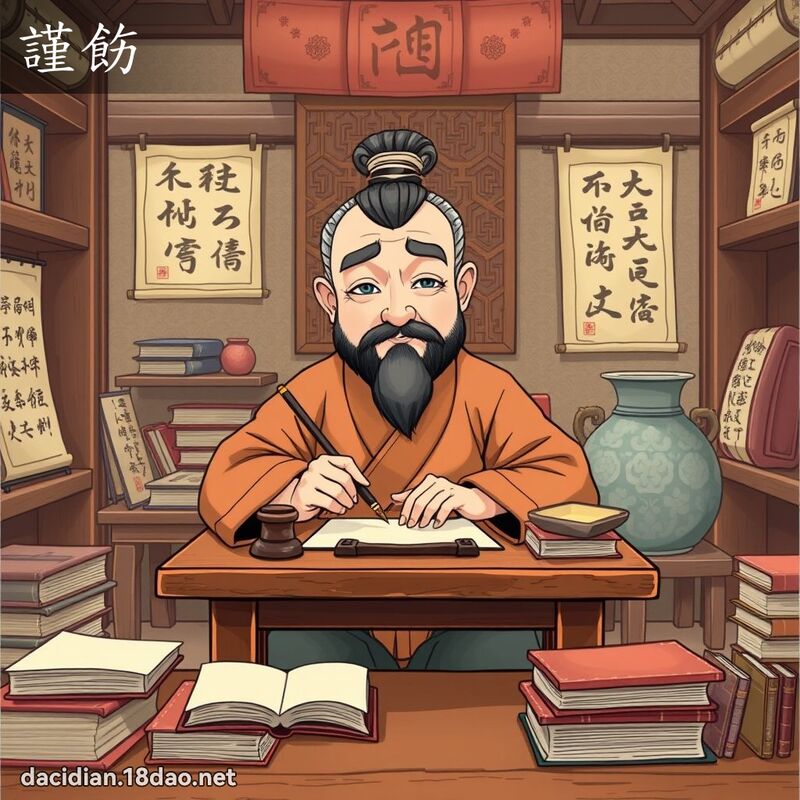 谨飭 - 国语大辞典配图