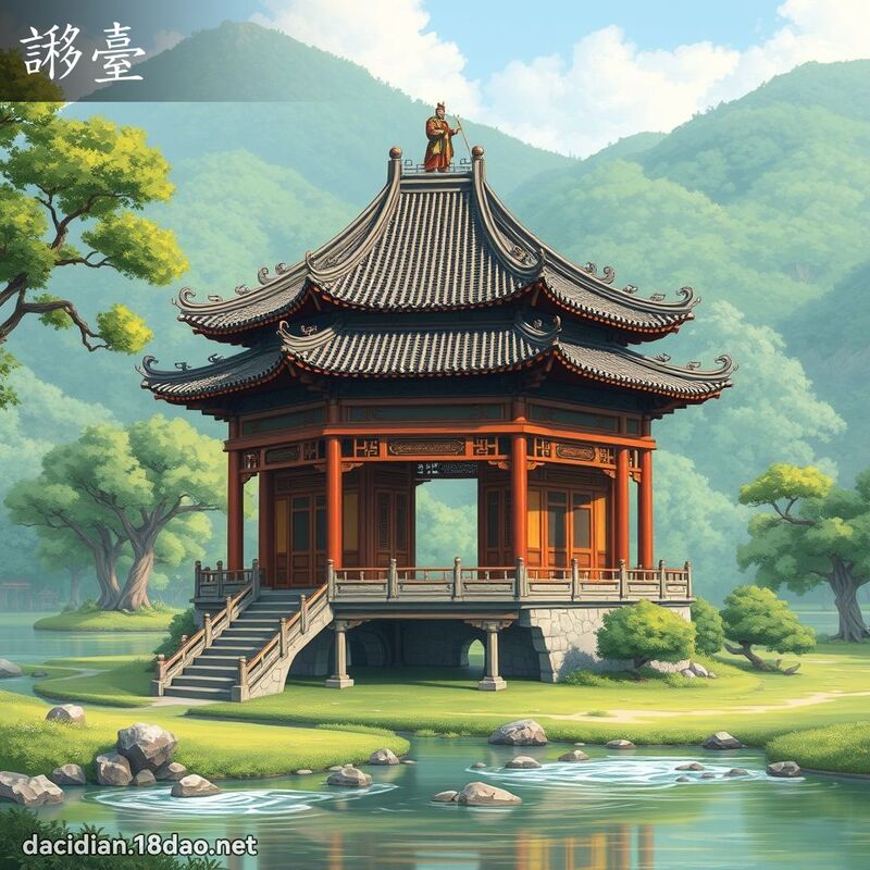 謻臺 - 國語大辭典配圖