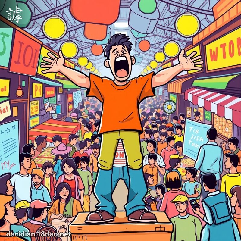 謼 - 国语大辞典配图