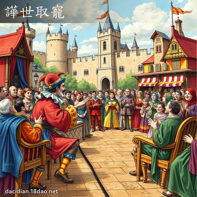譁世取宠 - 国语大辞典配图