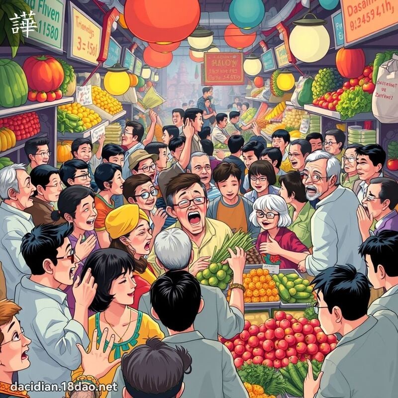 譁 - 国语大辞典配图
