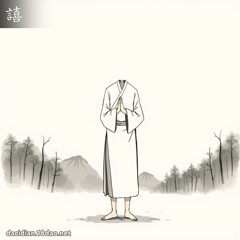 譆 - 國語大辭典配圖