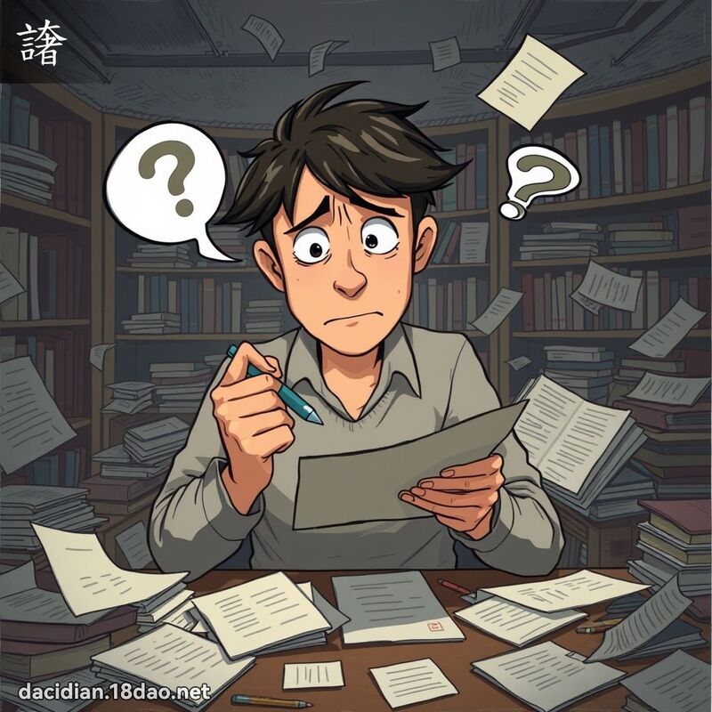 譇 - 國語大辭典配圖