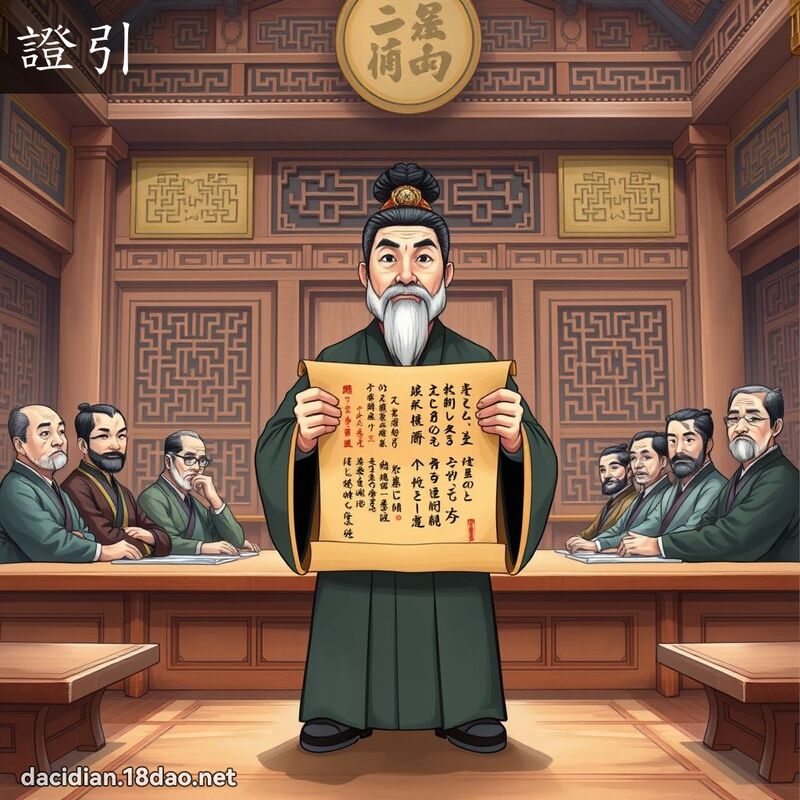 證引 - 國語大辭典配圖