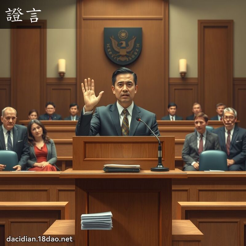 证言 - 国语大辞典配图