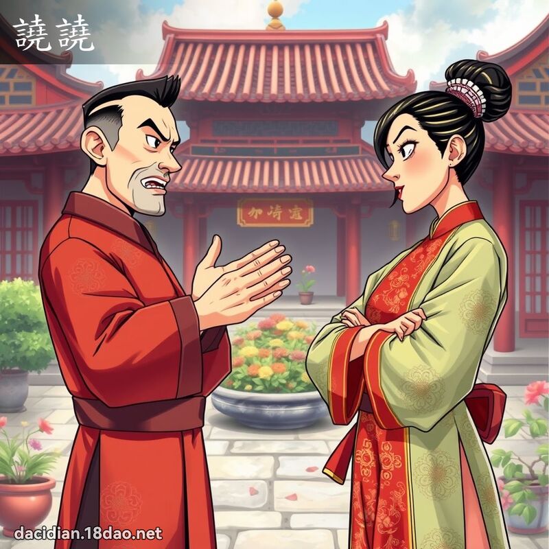 譊譊 - 國語大辭典配圖