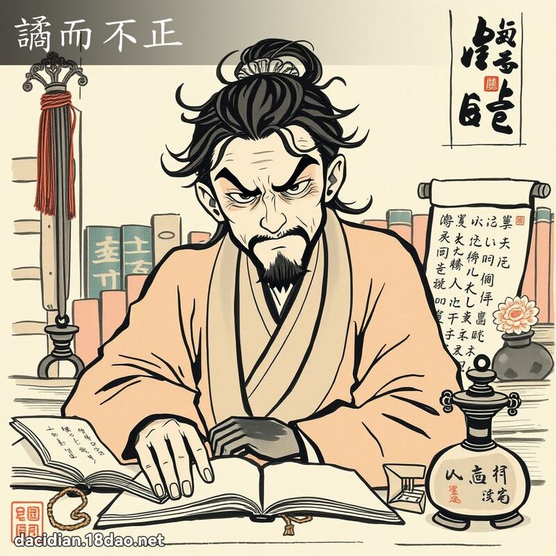 譎而不正 - 国语大辞典配图