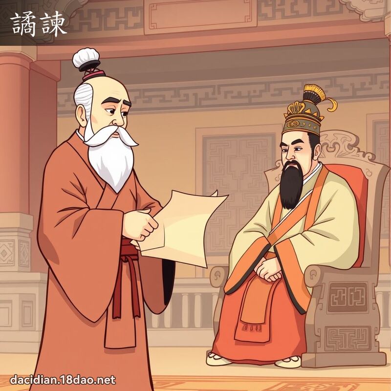 譎諫 - 國語大辭典配圖