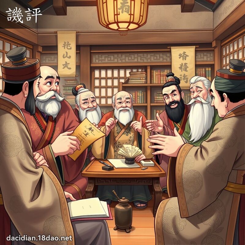 譏評 - 國語大辭典配圖