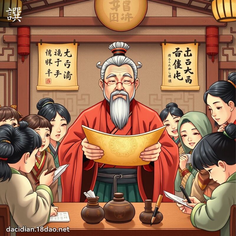 譔 - 國語大辭典配圖