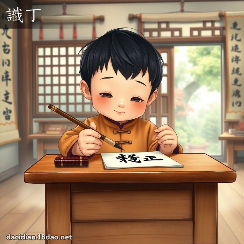 識丁 - 國語大辭典配圖