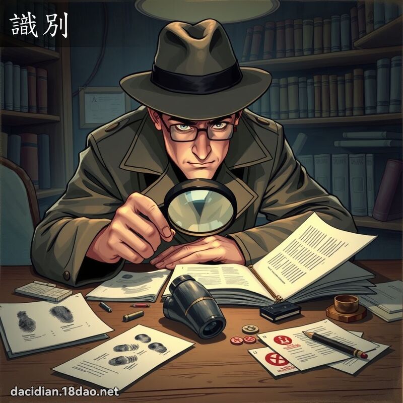 識別 - 國語大辭典配圖