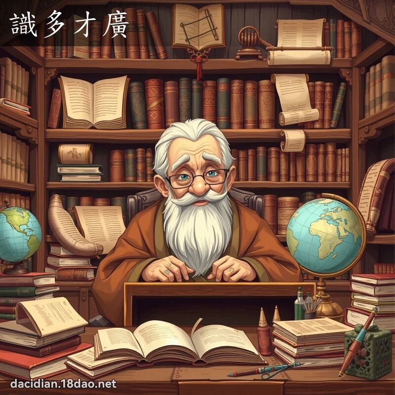 識多才廣 - 國語大辭典配圖