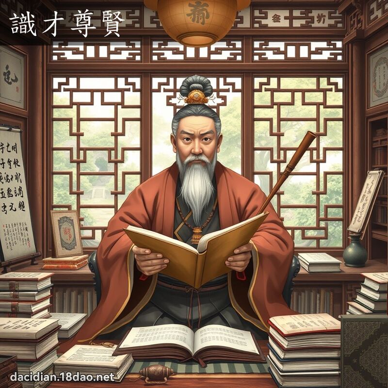 识才尊贤 - 国语大辞典配图